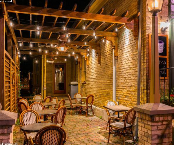 Brick patio installation