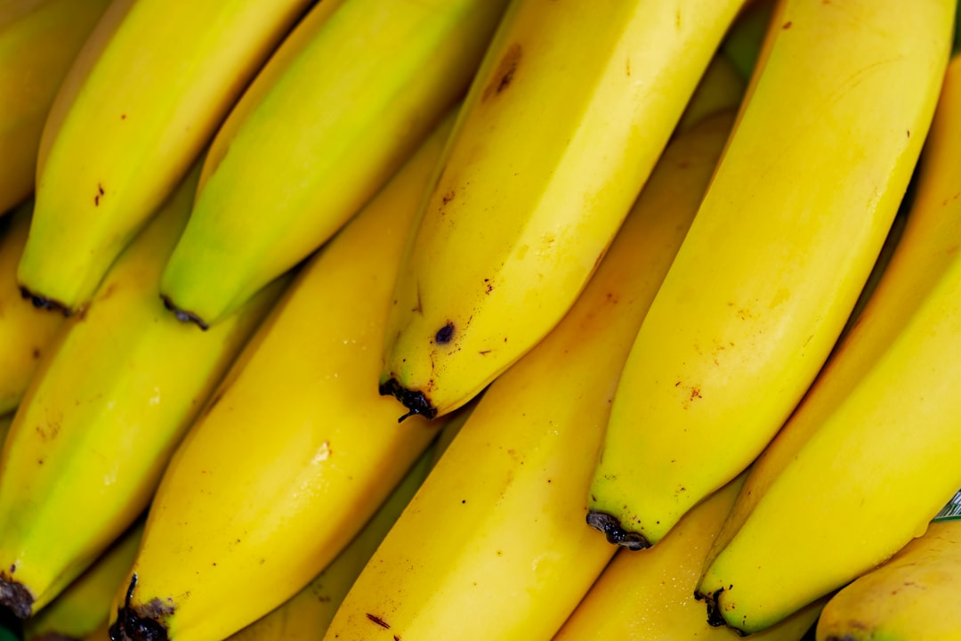 ripe yellow bananas