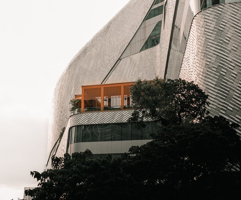 Modern building architecture Kyiv