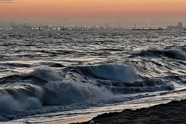 Surfing at Sunset